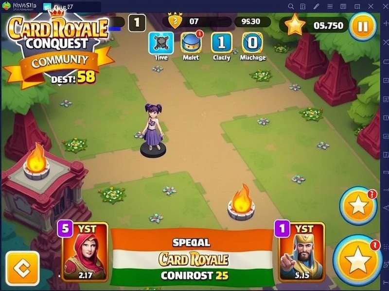 Card Royale Conquest India gameplay screenshot